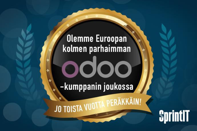 SprintIT kolmen parhaan eurooppalaisen Odoo-toimittajan joukossa